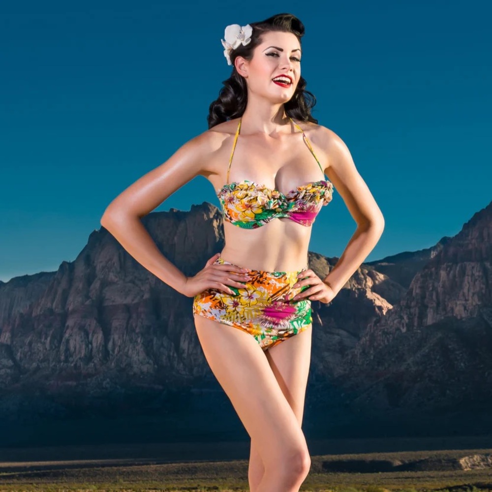 Tatyana Vibrant Bikini High waisted Set